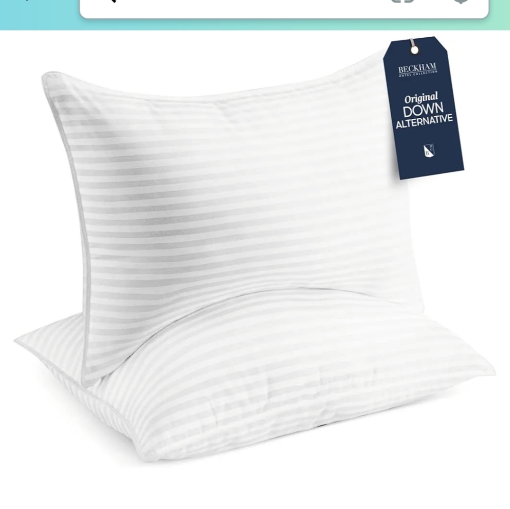 Beckham Hotel Collection Bed Pillows King Size Set of 2 - Down Alternative✨️New✨
